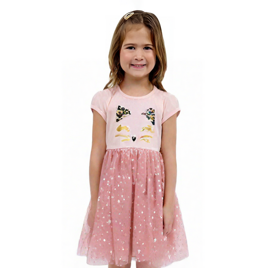 Girl Sequence Cat Frock