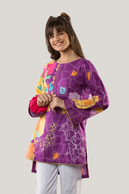 PRKT-049 POP ART Digital Printed Lawn Shirt & Cotton Trouser