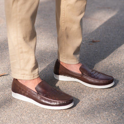 Turkiye-Made Designer Leather Shoes in Dark Brown Color