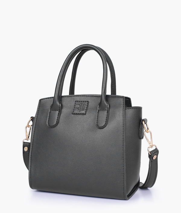 RTW Creation - Black top-handle mini handbag