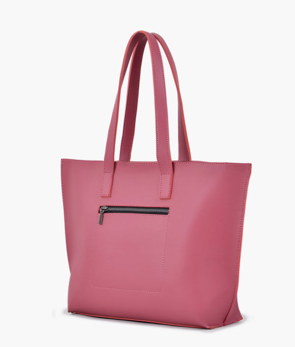 RTW Creation - Pink long handle tote bag