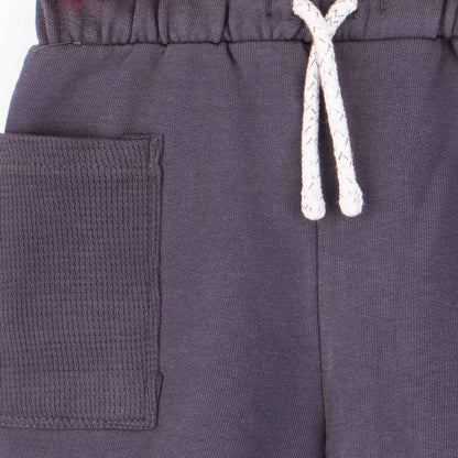 C.A Baby Boy Charcoal Cotton Jersey Shorts