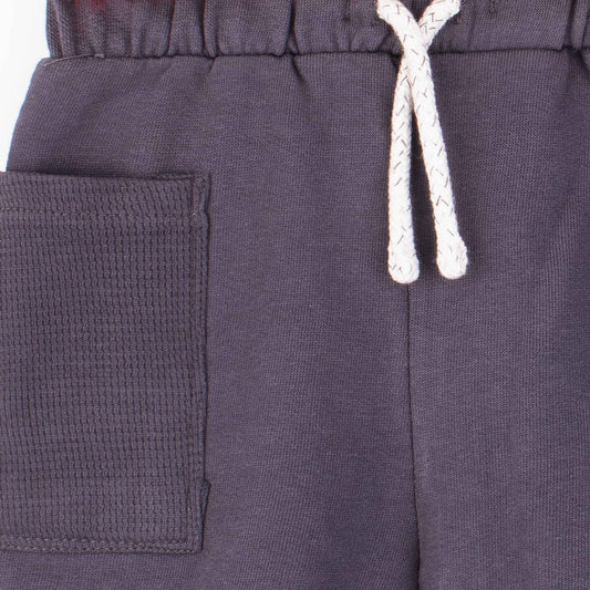C.A Baby Boy Charcoal Cotton Jersey Shorts