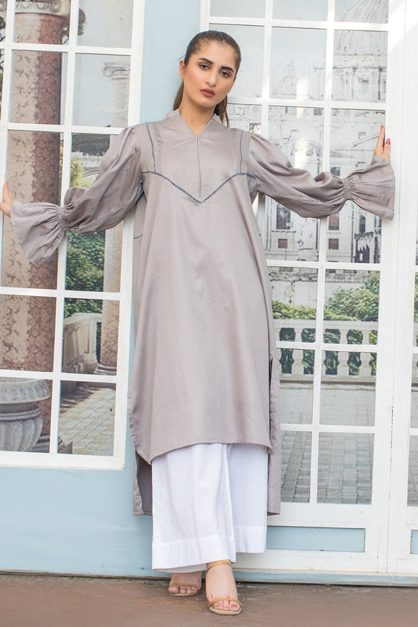 Urban Cut 1 Piece Cotton Embellished Satin Kurta