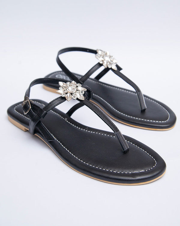 ASH Brooch Sandals_black