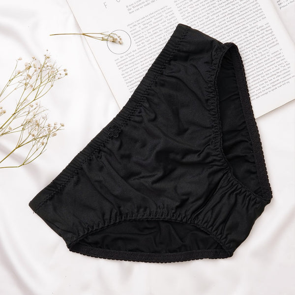Silkie Neo, Soft Polyester Jersey Panty, BLACK