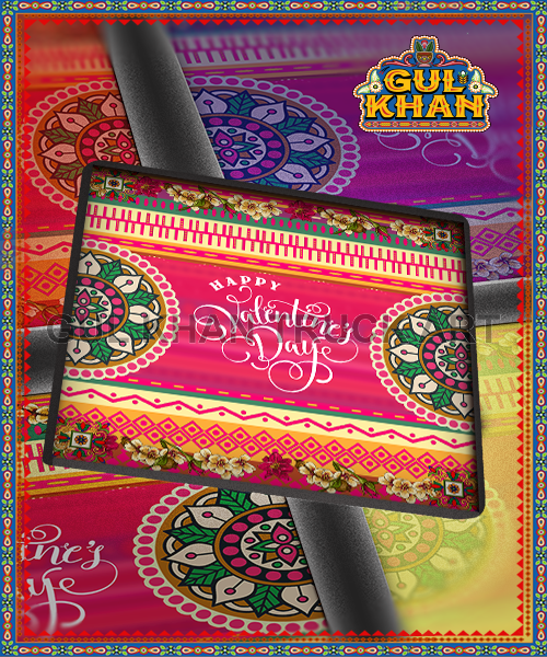 valentine Floral Printed Coaster design