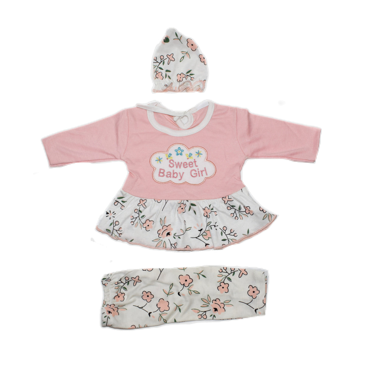 Baby printed/Embroided dress. Age 0 to 06 months. -5