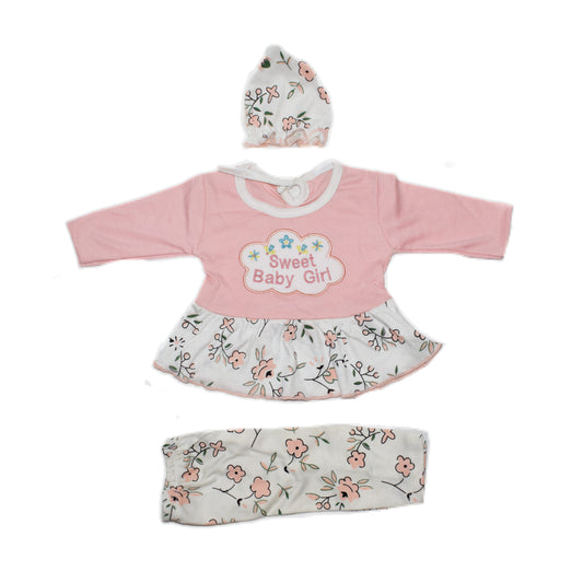 Baby printed/Embroided dress. Age 0 to 06 months. -5