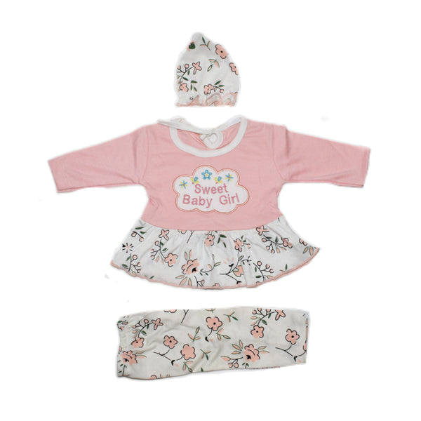 Baby printed/Embroided dress. Age 0 to 06 months. -5