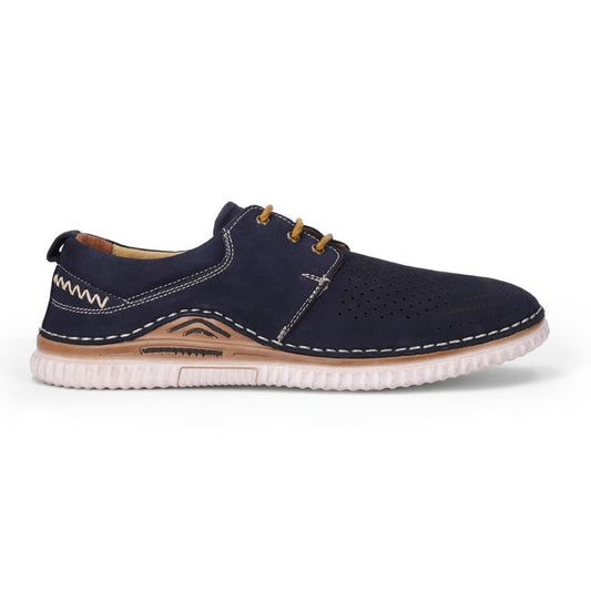 Turkiye-Designer Classic Dotted Shoes In Blue Color