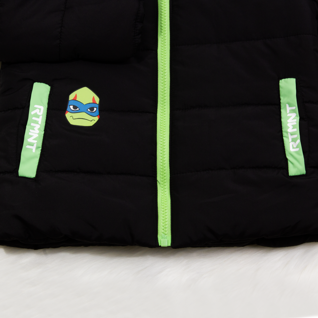 Turtles Boys Black Parachute Jacket