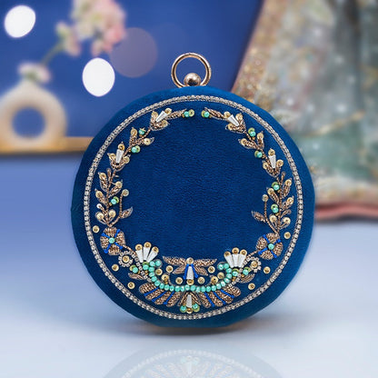 Feroza Blue Clutch