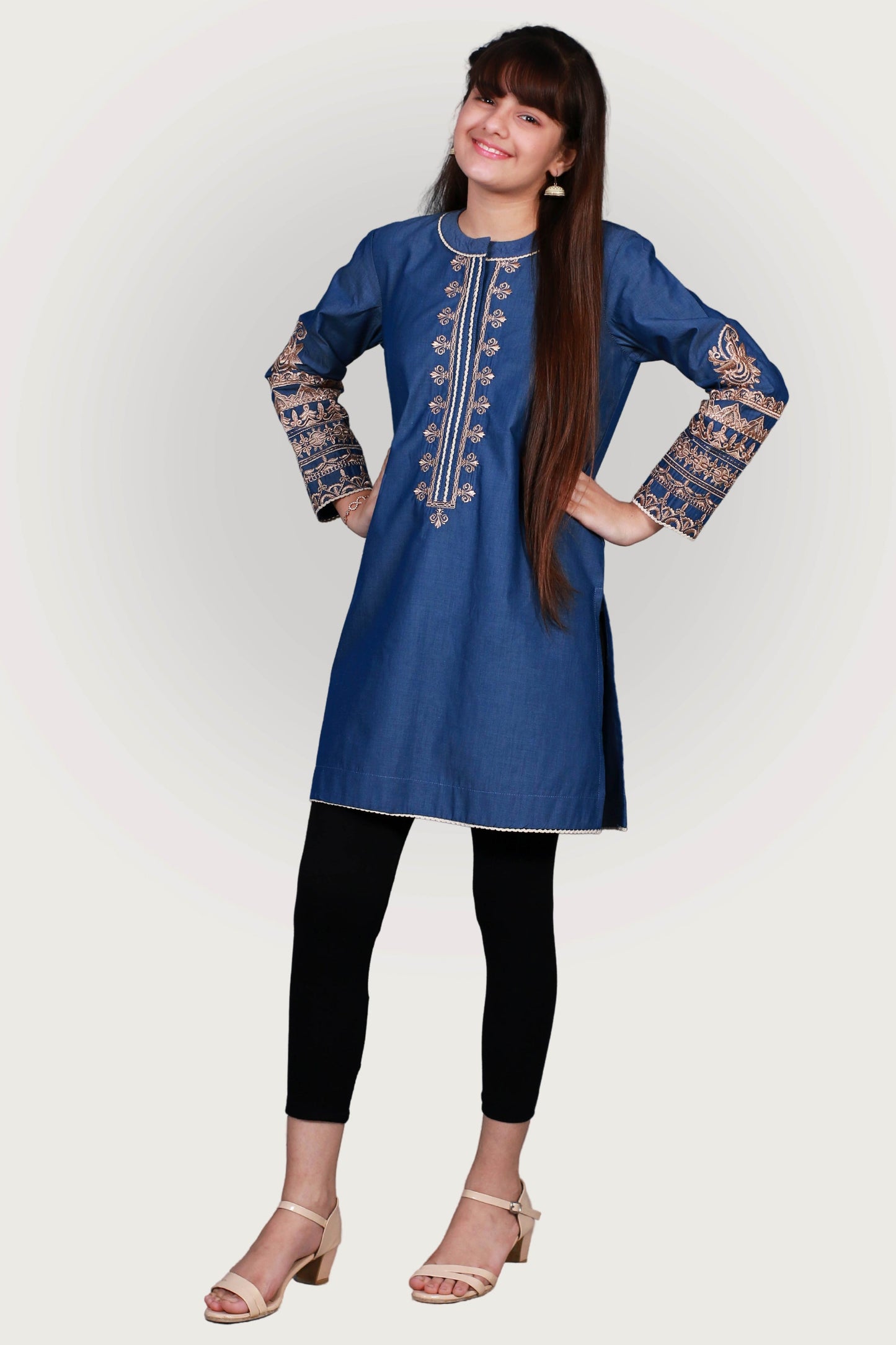 SHEMRE EMBROIDRED FROCK SKU: KHW-0029