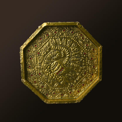 OTTOMAN TRAY GOLDEN SMALL