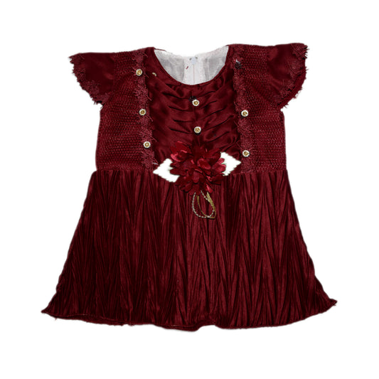 Girls fancy Frock. Age 0 to 6 months -2