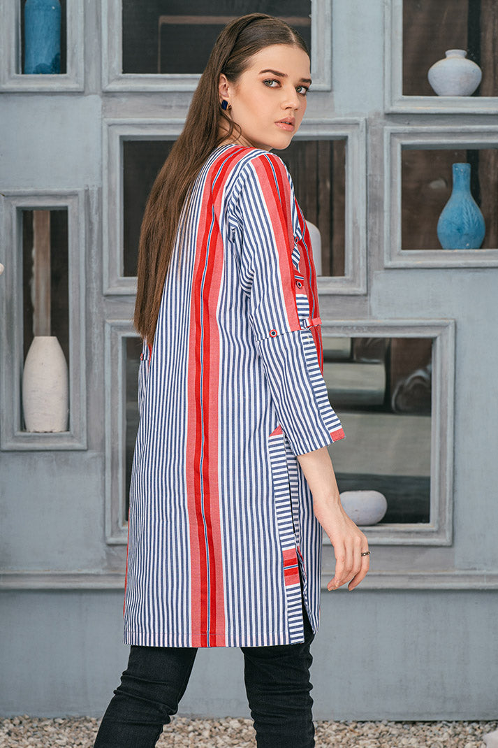 Yarn Dyed Check Fabric Tunic Kurta FRK-051