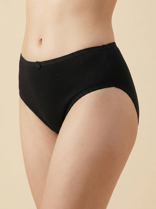 SILKIE Smart Fit, Soft Polyester Jersey Panty, Black