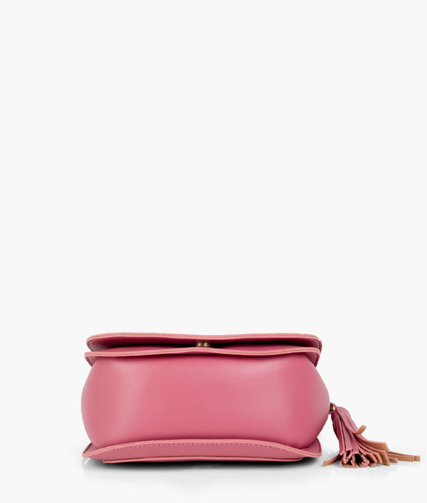RTW Creation - Pink foldover saddle bag