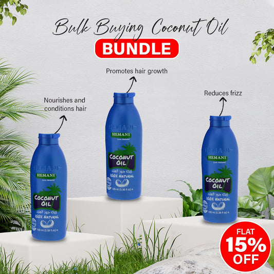 Pack of 3 Pure Coconut Oil 100ml (Each)
