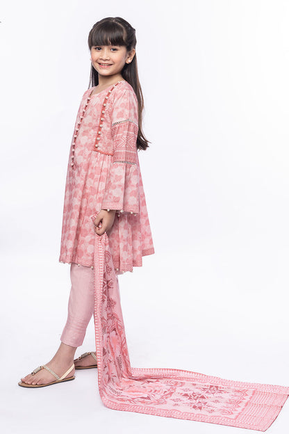 3PCS Digital Printed Lawn Shirt, Dupatta & Cotton Trouser SKU: SFRK-011