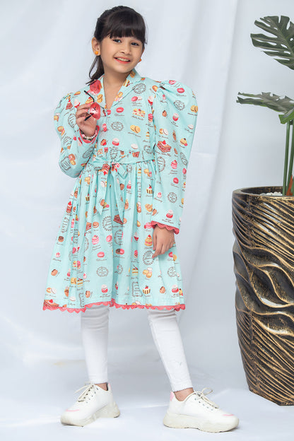 PRINTED FROCK SKU: FRK-040