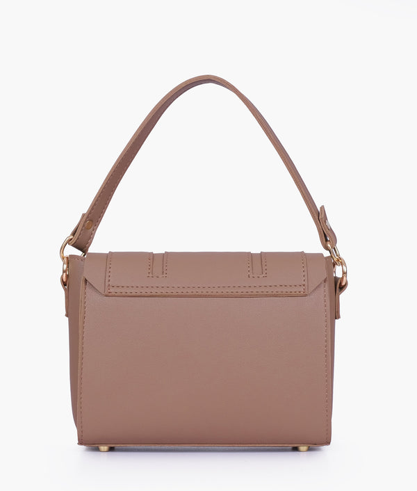RTW Creation - Brown compact top-handle cross-body bag