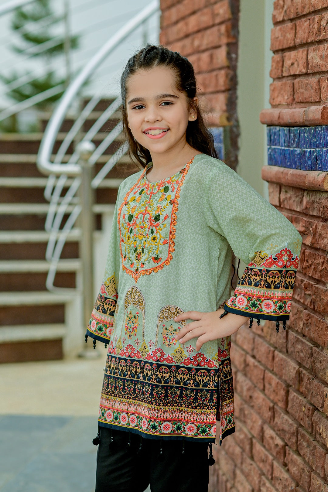 PRKT-030 Digital Printed Lawn Embroidered Shirt & Cotton Trouser