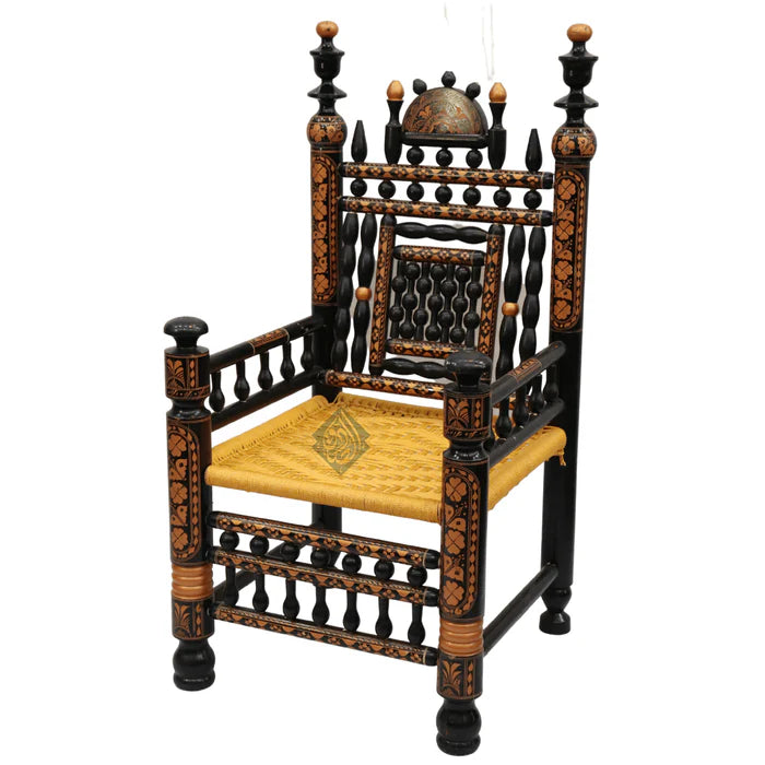 Chinioti chairs black gold rosewood