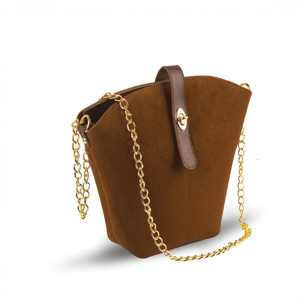 Bag X Bucket Suede Brown