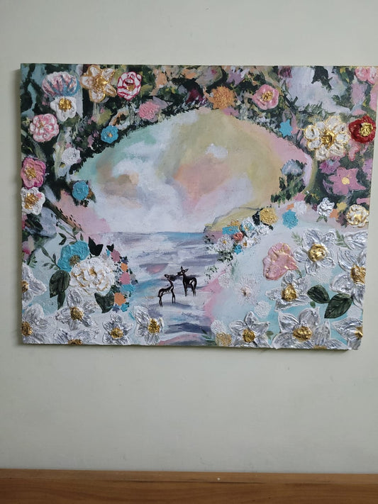 floral walkway