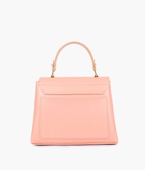 RTW Creation - Peach mini top-handle bag