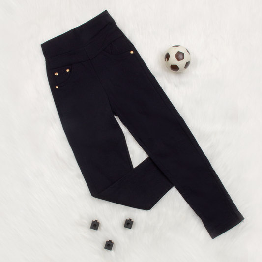 Girl Black Fancy Jagging
