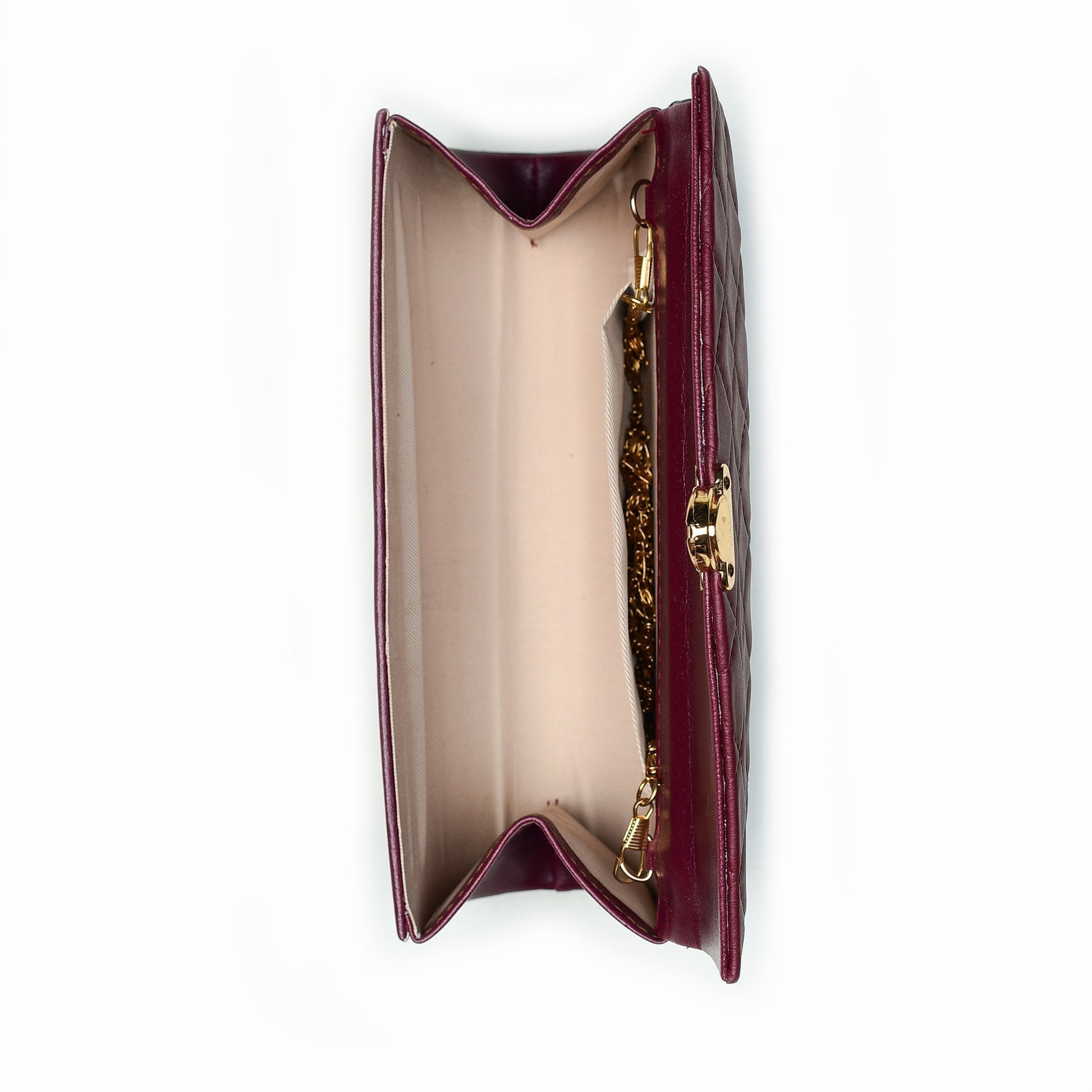 Buy Quilted Clutch - Maroon in Pakistan
