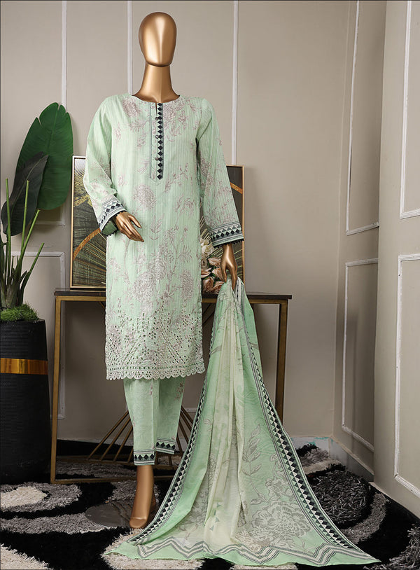 Nayab By HZ Textile Embroidered Cotton Lawn 3 Piece Unstitched Suit HZ25NPEDV3 NPE-05