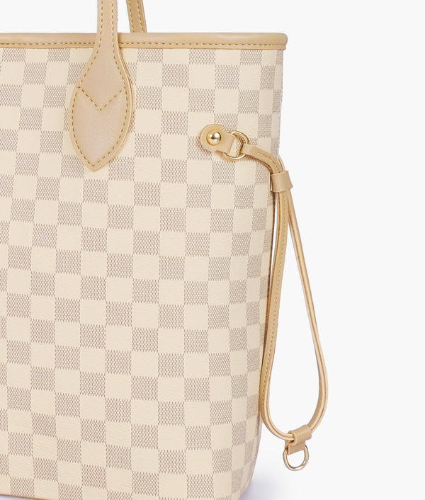 RTW Creation - Off-white checkered neverfull tote bag