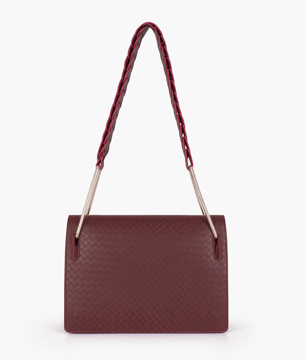 RTW Creation - Burgundy loop strap shoulder bag