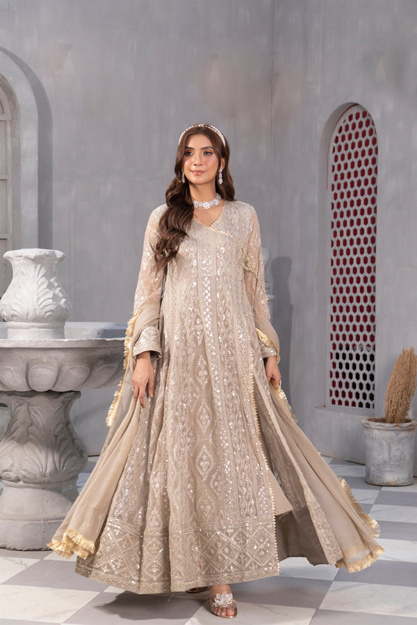 Manahils Stitched Formals Kurti 099