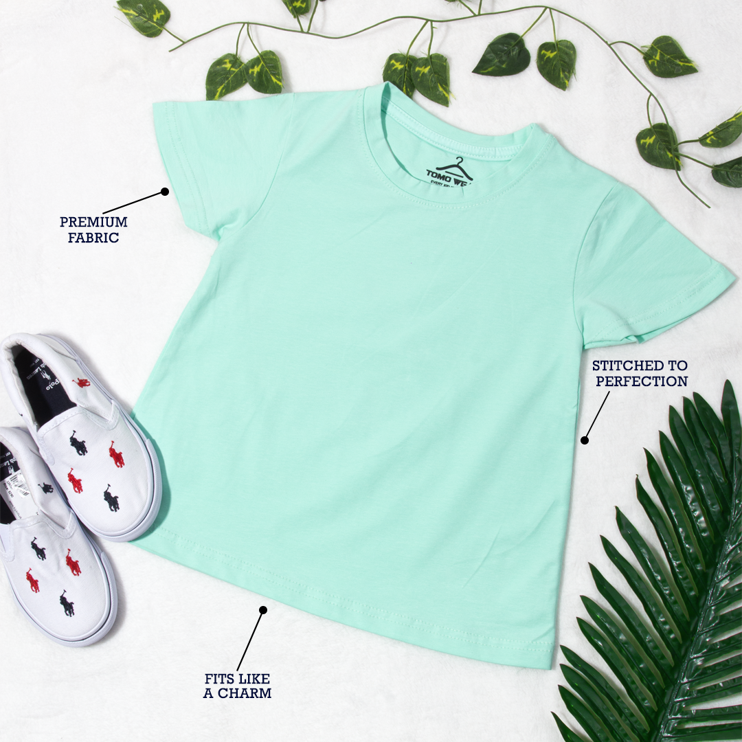 Baby Girl Basic Top / T-Shirt Sea Green