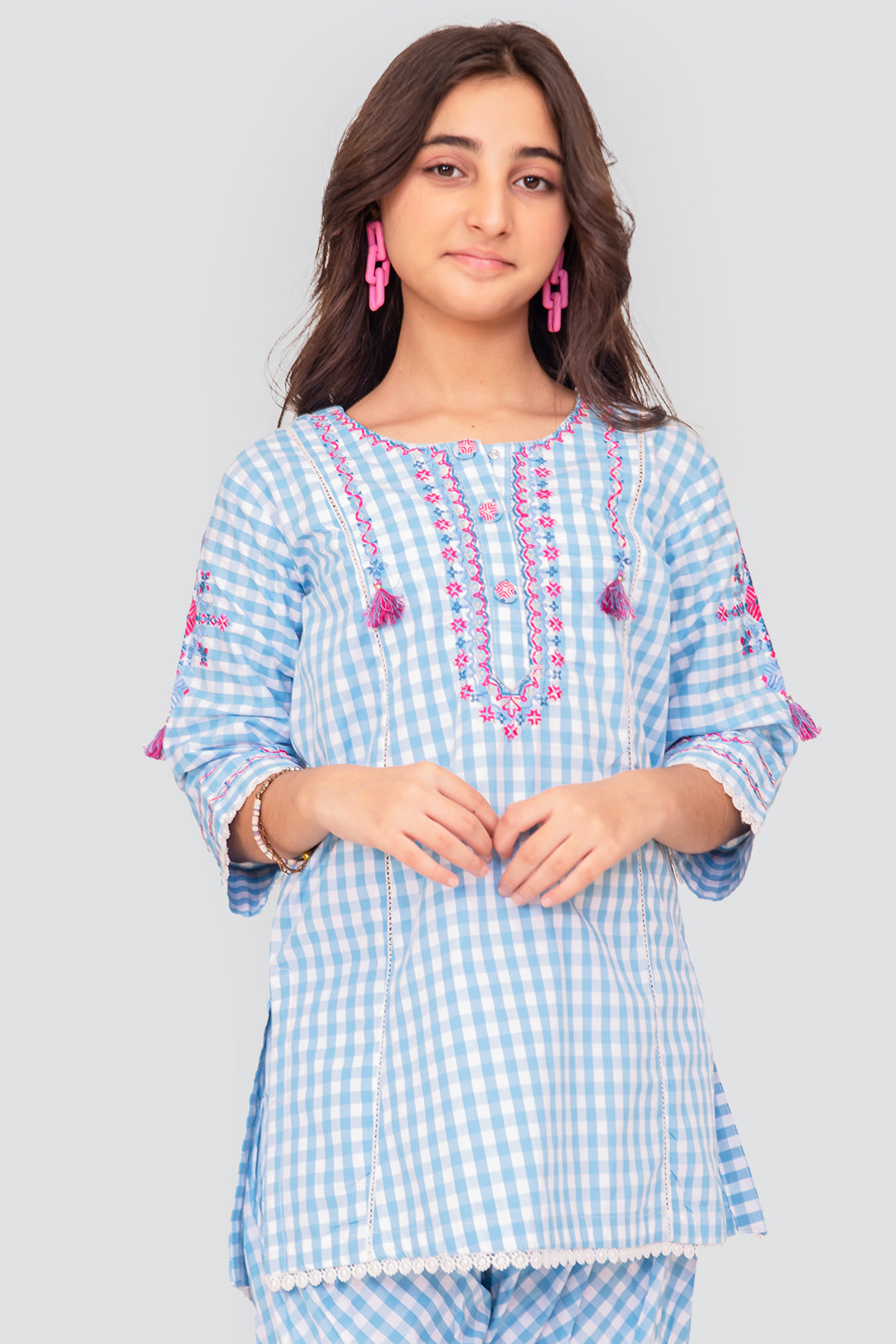 2 pc Yarn Dyed Kurti Suit WEMB-001