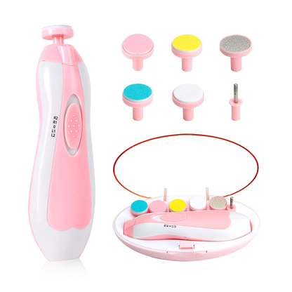 Baby Electric Nail Clipper Safe Baby Nail Trimmer Pink