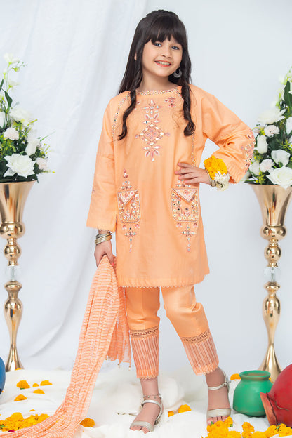 3PCS Jacquard Suit Shirt, Dupatta & Cotton Trouser SKU: EMB-035