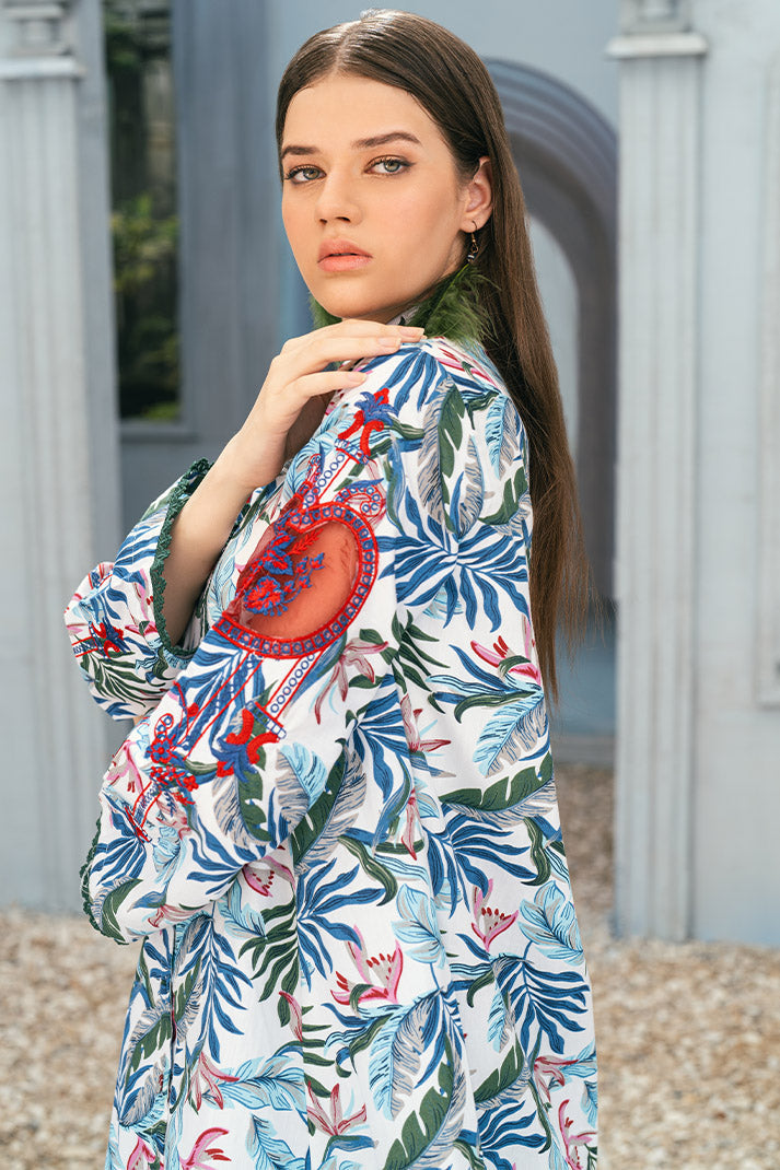 2 pc Printed Western Top Suit WEMB-004