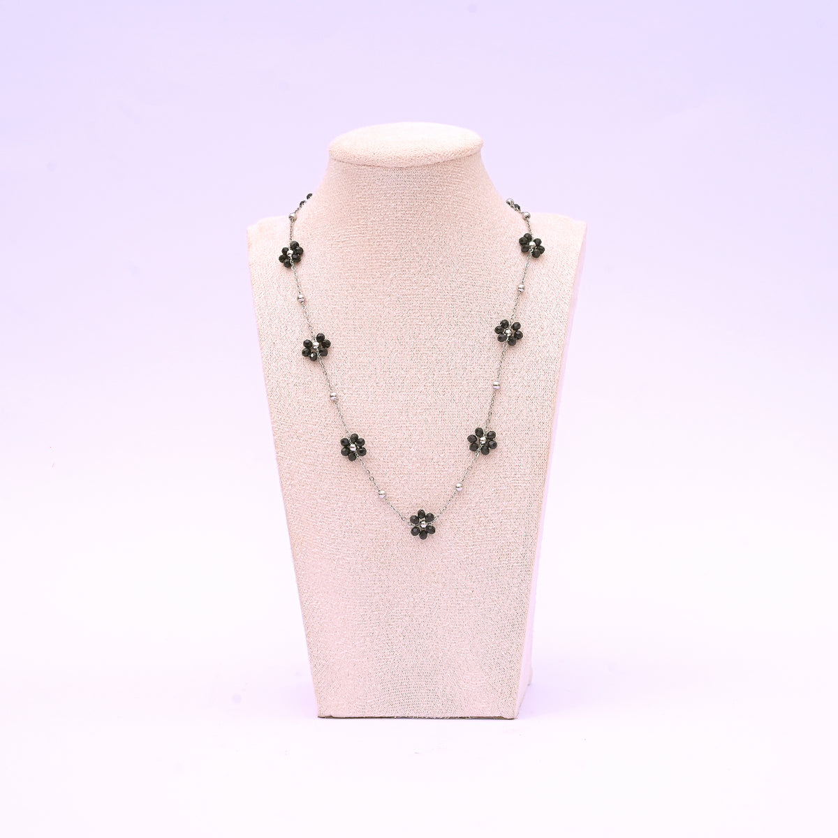 Blooming Beads Necklace Pearl Pink Silver