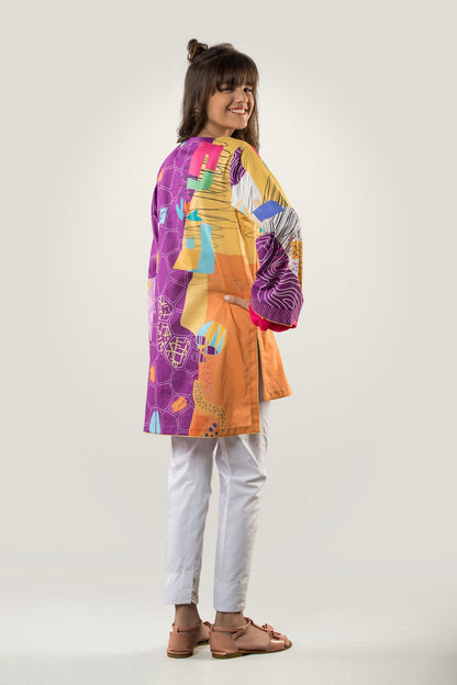 PRKT-049 POP ART Digital Printed Lawn Shirt & Cotton Trouser