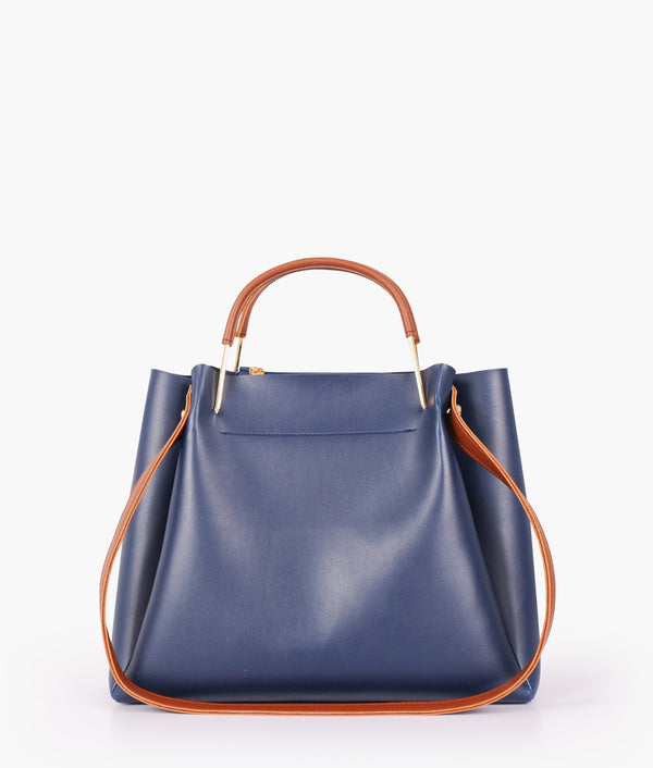 RTW Creation - Blue metal handle tote bag
