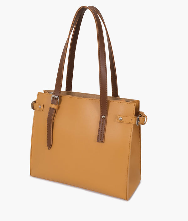 RTW Creation - Mustard satchel tote bag