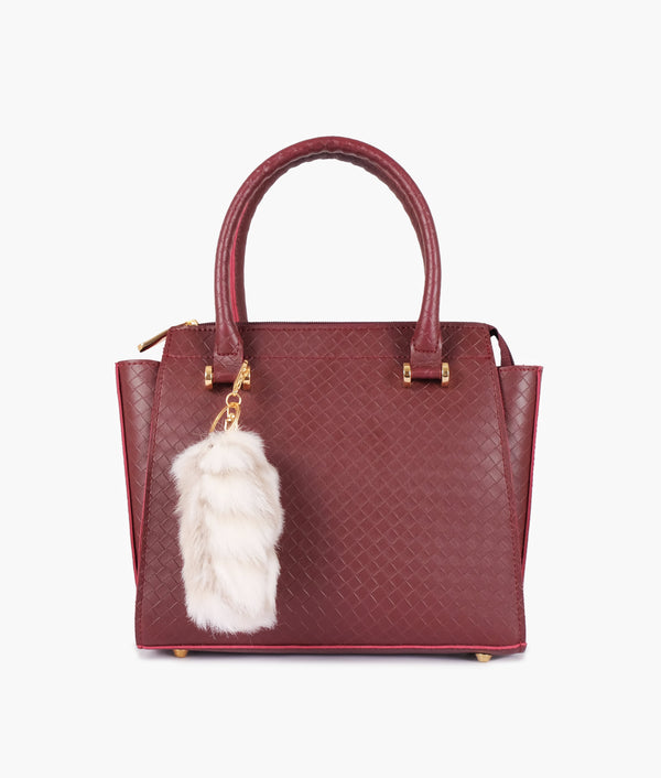RTW Creation - Burgundy classic mini top-handle bag