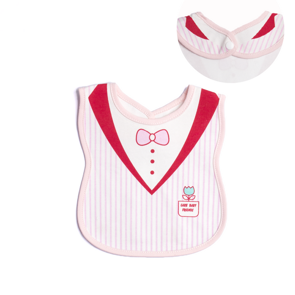 Baby Girl Fancy Bib Pink Bow
