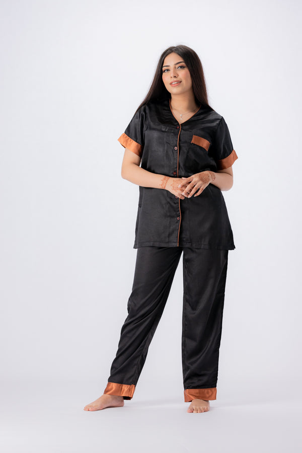 Valerie Women PJ Set 2pc-VL-CNTPJ01-BK